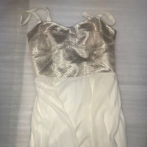 Sparkly offwhite dress